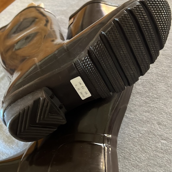 *NWOT* Hunter Brown Gloss Wellies - Picture 4 of 5